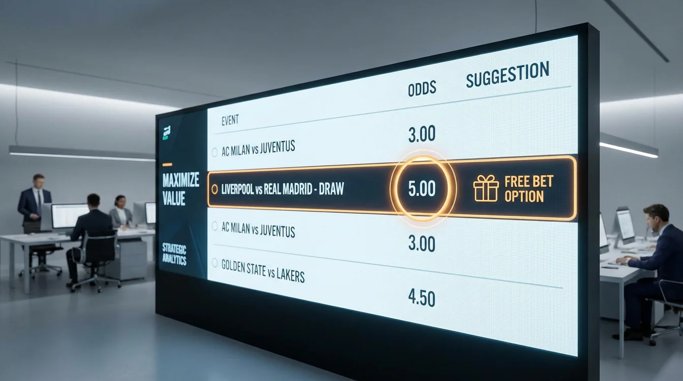 Display quote alte evidenziate come strategia ottimale per free bet