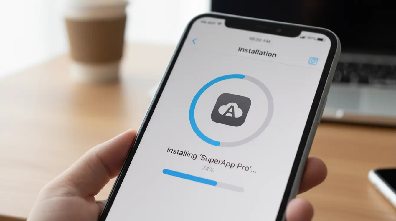 Schermata di installazione app su smartphone Android