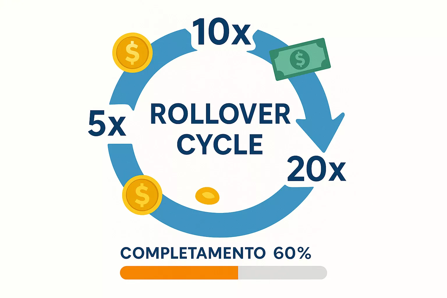 Come funziona il requisito di puntata e rollover sui bonus scommesse