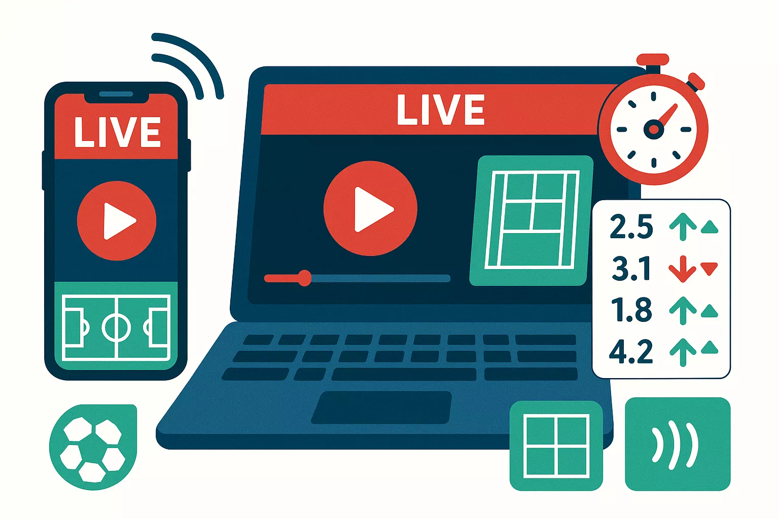 Scommesse live e streaming in tempo reale sui bookmaker stranieri