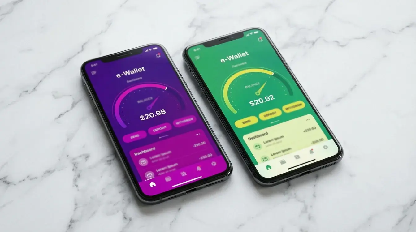 Due smartphone affiancati che mostrano le app Skrill e Neteller